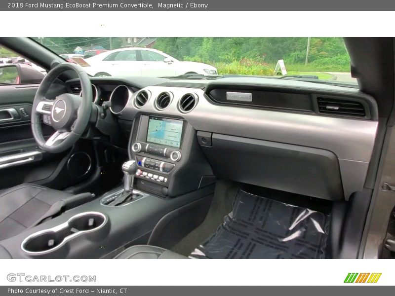 Magnetic / Ebony 2018 Ford Mustang EcoBoost Premium Convertible