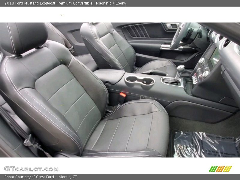 Magnetic / Ebony 2018 Ford Mustang EcoBoost Premium Convertible