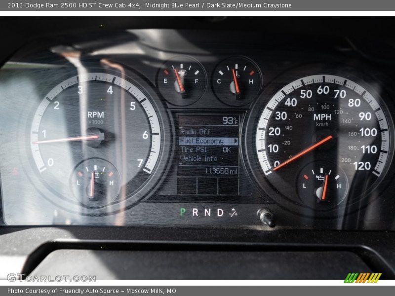 Midnight Blue Pearl / Dark Slate/Medium Graystone 2012 Dodge Ram 2500 HD ST Crew Cab 4x4