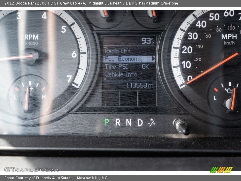 Midnight Blue Pearl / Dark Slate/Medium Graystone 2012 Dodge Ram 2500 HD ST Crew Cab 4x4