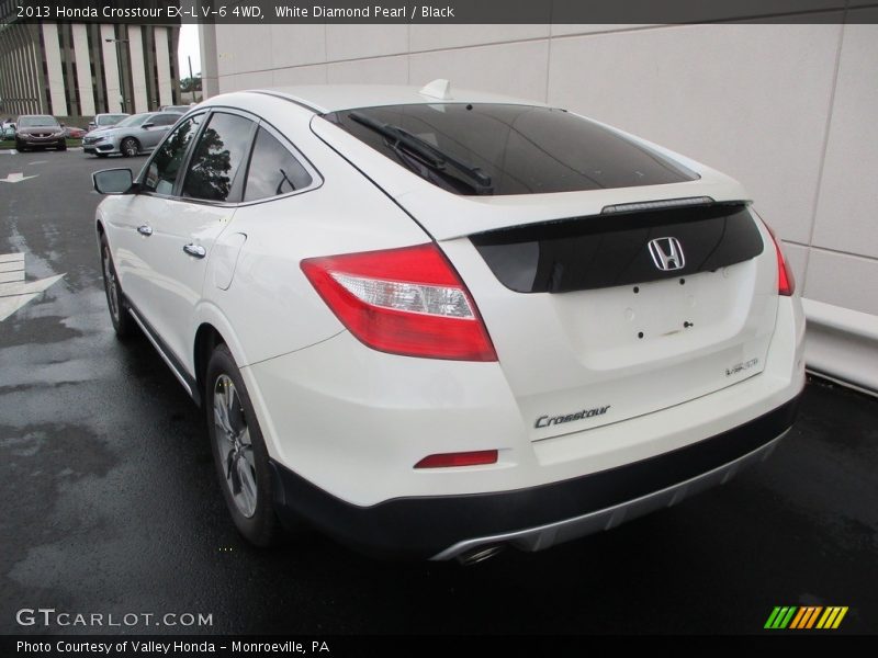 White Diamond Pearl / Black 2013 Honda Crosstour EX-L V-6 4WD