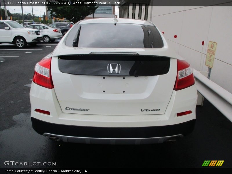 White Diamond Pearl / Black 2013 Honda Crosstour EX-L V-6 4WD