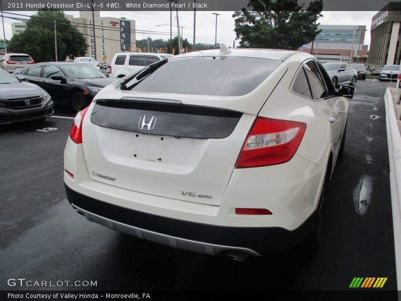 White Diamond Pearl / Black 2013 Honda Crosstour EX-L V-6 4WD