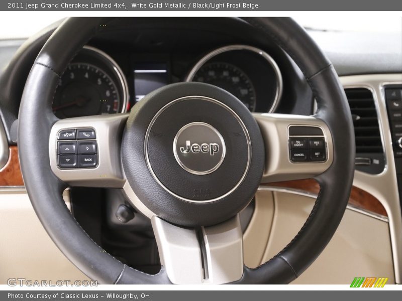 White Gold Metallic / Black/Light Frost Beige 2011 Jeep Grand Cherokee Limited 4x4