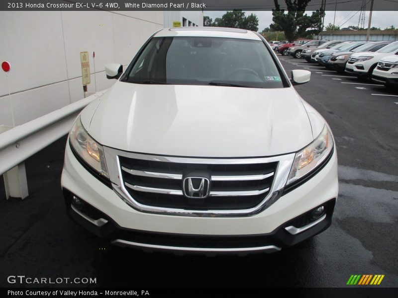 White Diamond Pearl / Black 2013 Honda Crosstour EX-L V-6 4WD