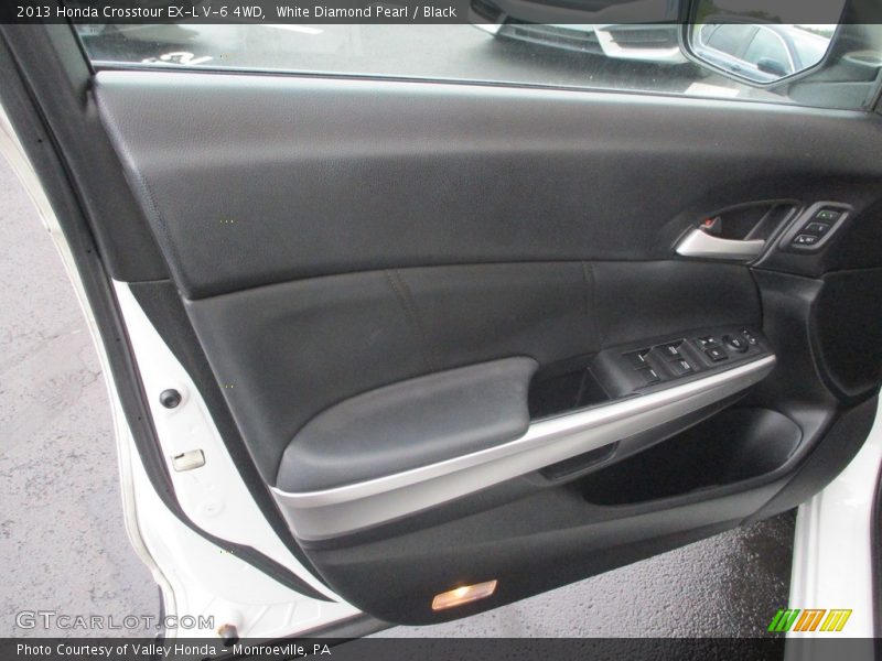 White Diamond Pearl / Black 2013 Honda Crosstour EX-L V-6 4WD