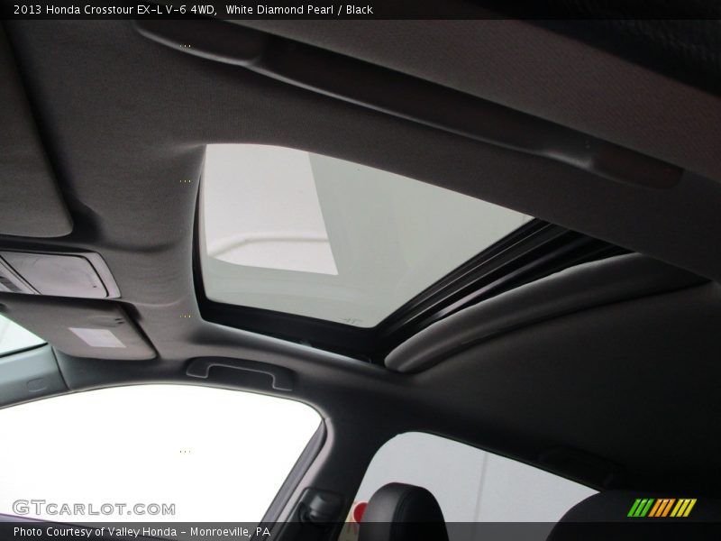 White Diamond Pearl / Black 2013 Honda Crosstour EX-L V-6 4WD