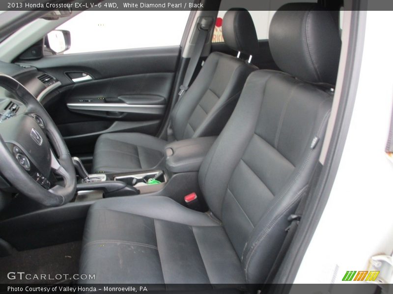 White Diamond Pearl / Black 2013 Honda Crosstour EX-L V-6 4WD