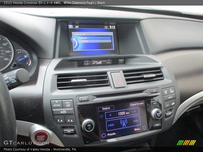 White Diamond Pearl / Black 2013 Honda Crosstour EX-L V-6 4WD