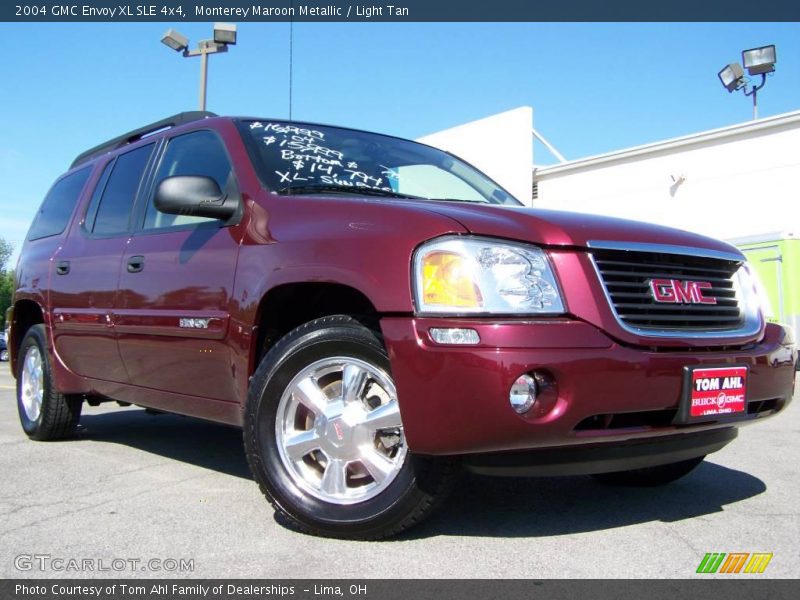 Monterey Maroon Metallic / Light Tan 2004 GMC Envoy XL SLE 4x4