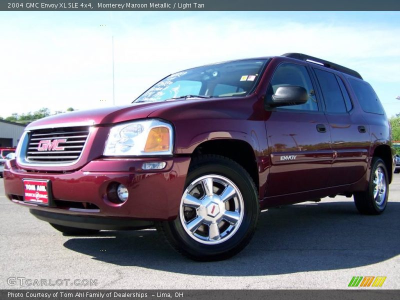 Monterey Maroon Metallic / Light Tan 2004 GMC Envoy XL SLE 4x4