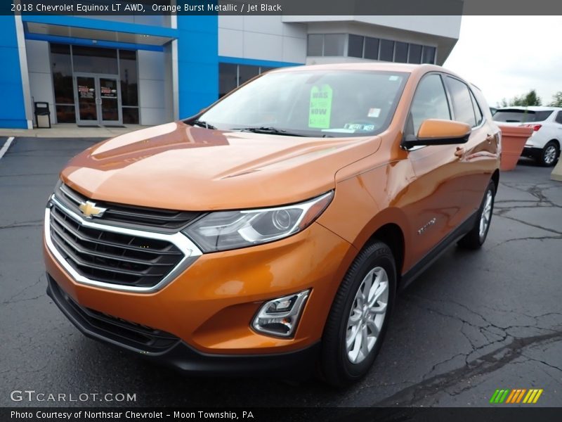 Orange Burst Metallic / Jet Black 2018 Chevrolet Equinox LT AWD