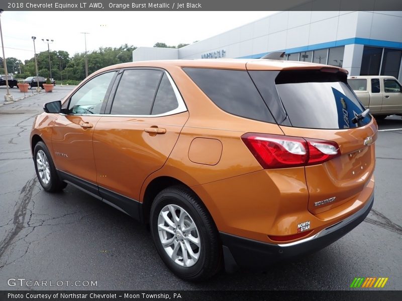 Orange Burst Metallic / Jet Black 2018 Chevrolet Equinox LT AWD