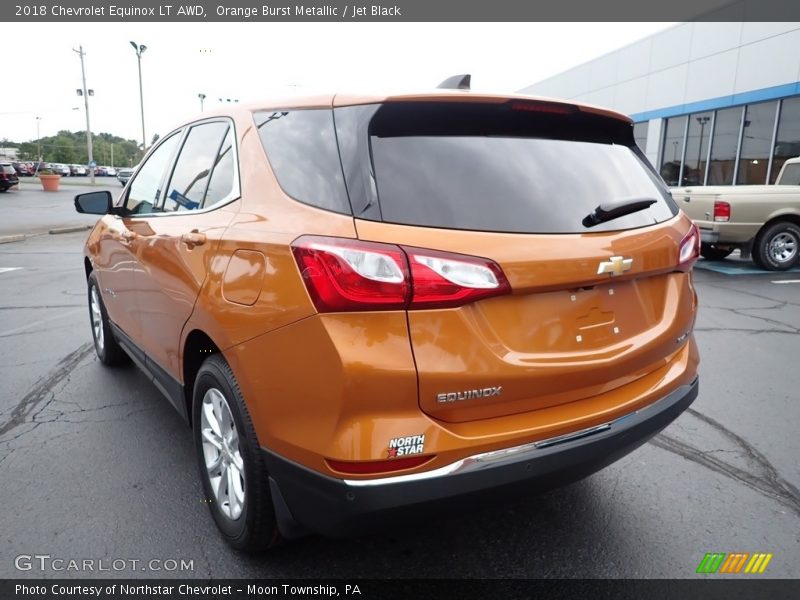 Orange Burst Metallic / Jet Black 2018 Chevrolet Equinox LT AWD