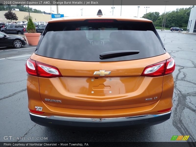 Orange Burst Metallic / Jet Black 2018 Chevrolet Equinox LT AWD