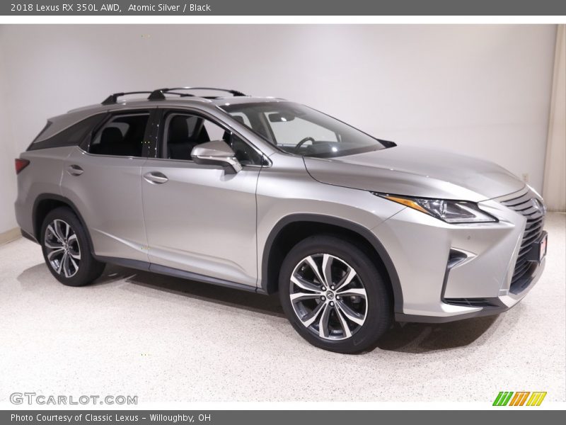 Atomic Silver / Black 2018 Lexus RX 350L AWD