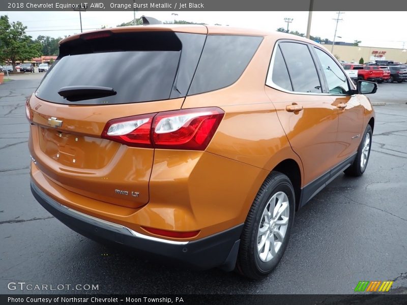 Orange Burst Metallic / Jet Black 2018 Chevrolet Equinox LT AWD