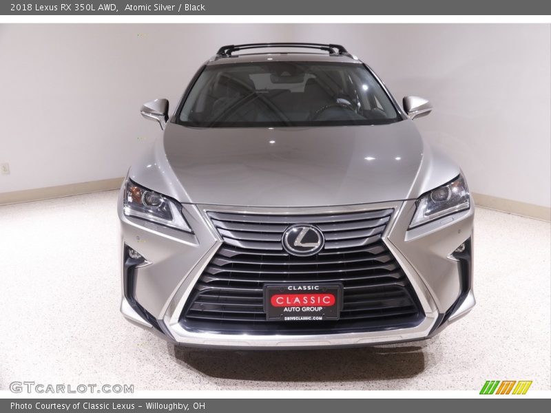 Atomic Silver / Black 2018 Lexus RX 350L AWD