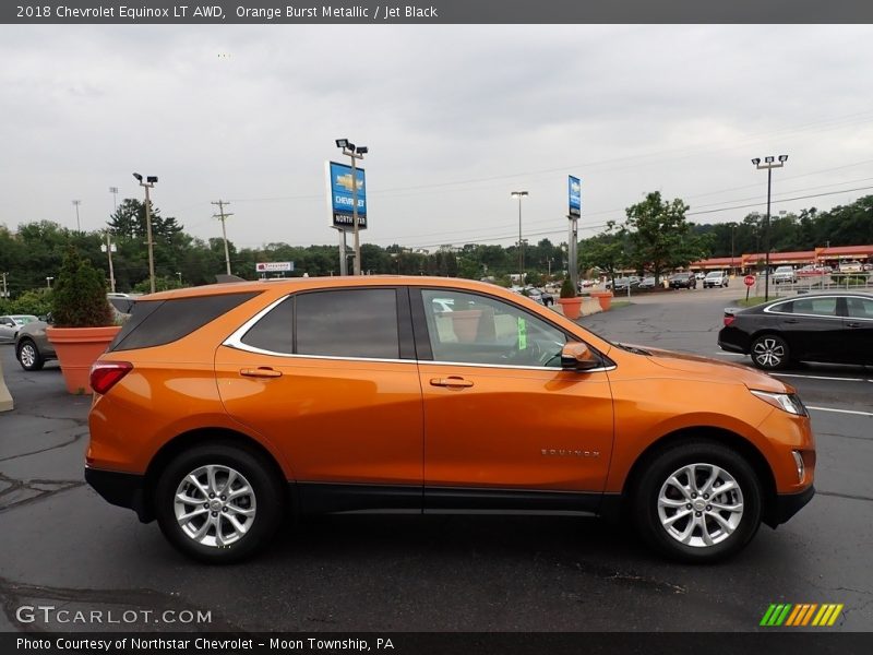 Orange Burst Metallic / Jet Black 2018 Chevrolet Equinox LT AWD