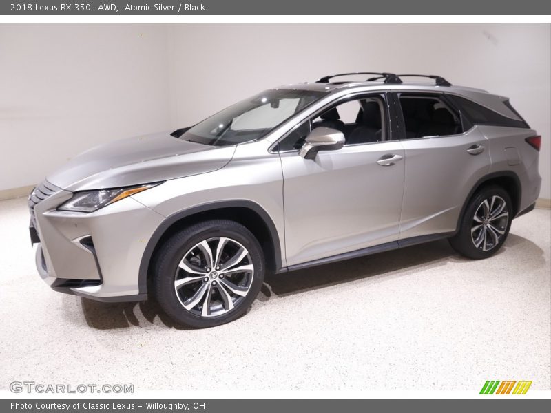 Atomic Silver / Black 2018 Lexus RX 350L AWD