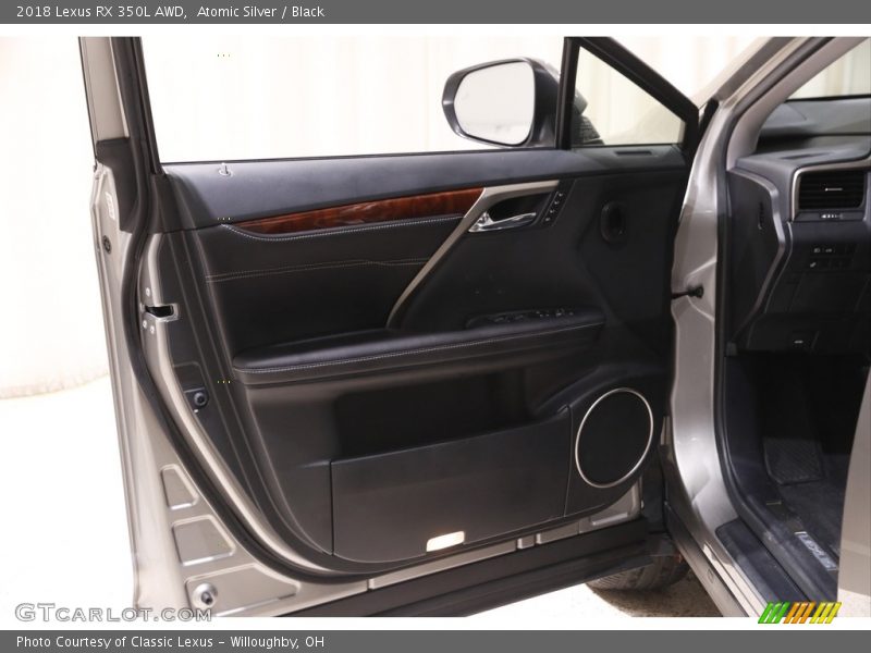 Atomic Silver / Black 2018 Lexus RX 350L AWD