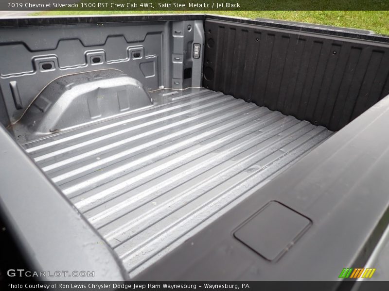 Satin Steel Metallic / Jet Black 2019 Chevrolet Silverado 1500 RST Crew Cab 4WD