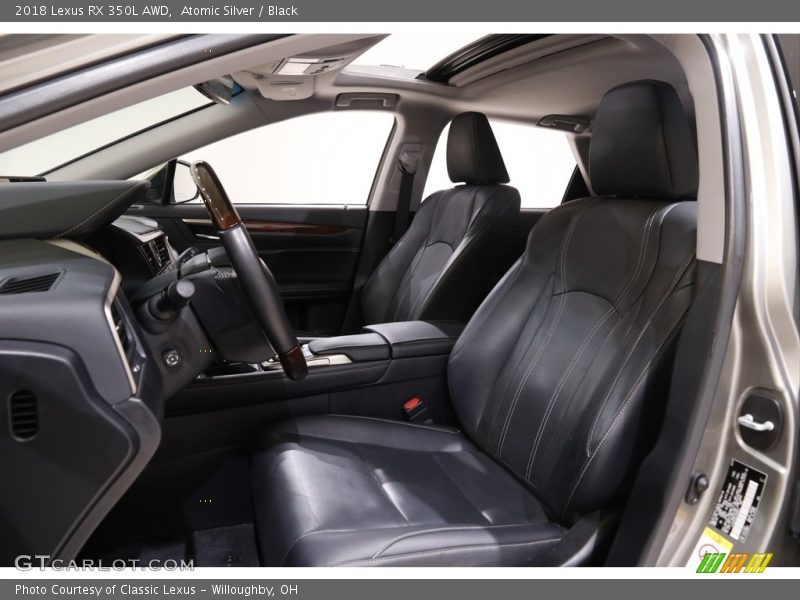 Atomic Silver / Black 2018 Lexus RX 350L AWD
