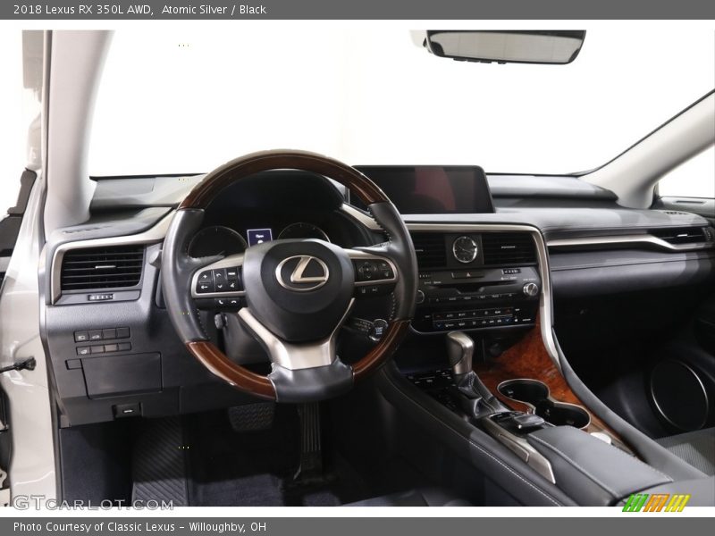 Atomic Silver / Black 2018 Lexus RX 350L AWD