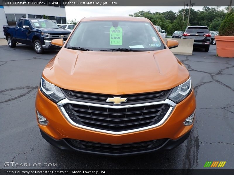 Orange Burst Metallic / Jet Black 2018 Chevrolet Equinox LT AWD
