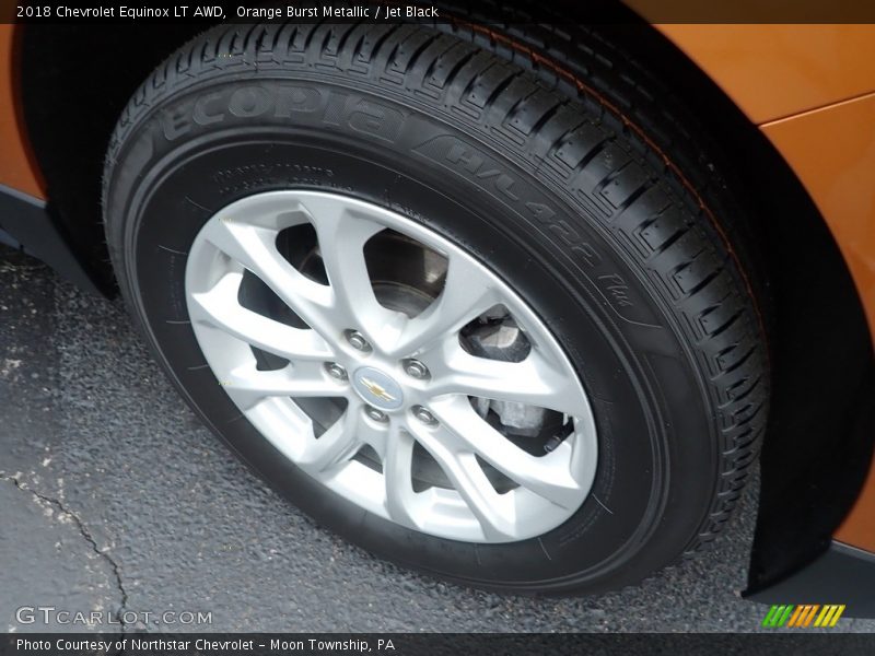 Orange Burst Metallic / Jet Black 2018 Chevrolet Equinox LT AWD