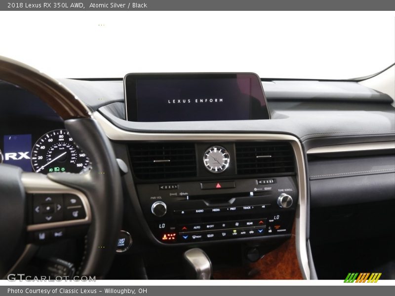 Atomic Silver / Black 2018 Lexus RX 350L AWD