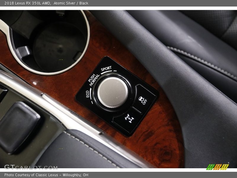 Atomic Silver / Black 2018 Lexus RX 350L AWD