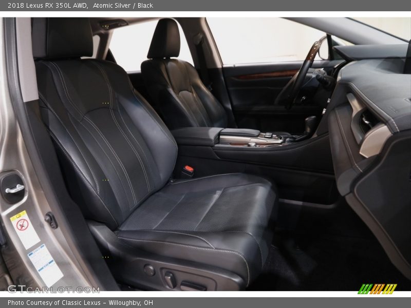 Atomic Silver / Black 2018 Lexus RX 350L AWD