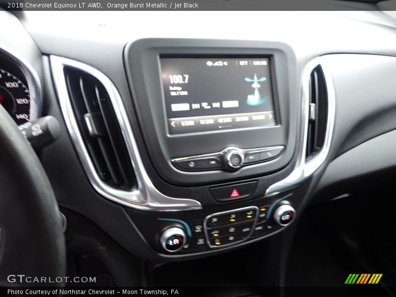 Orange Burst Metallic / Jet Black 2018 Chevrolet Equinox LT AWD