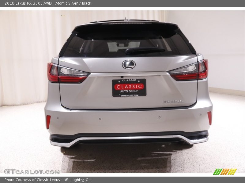 Atomic Silver / Black 2018 Lexus RX 350L AWD