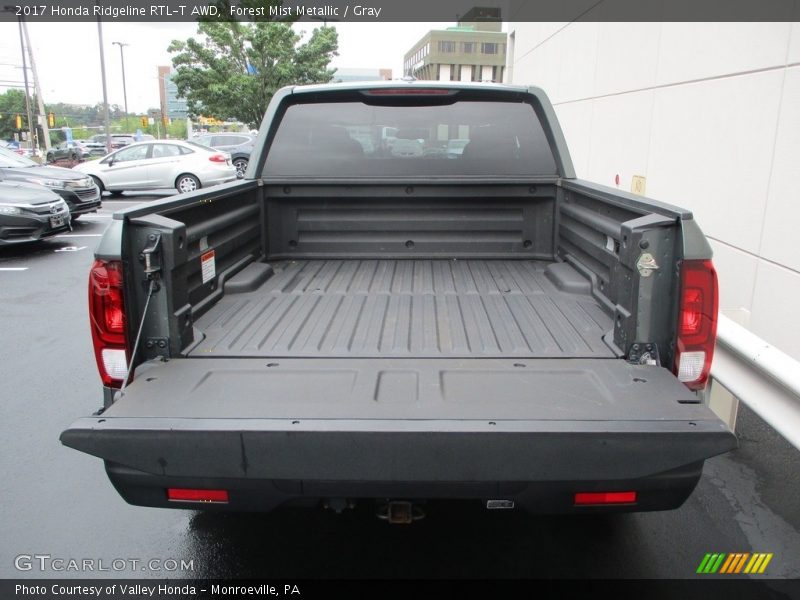 Forest Mist Metallic / Gray 2017 Honda Ridgeline RTL-T AWD