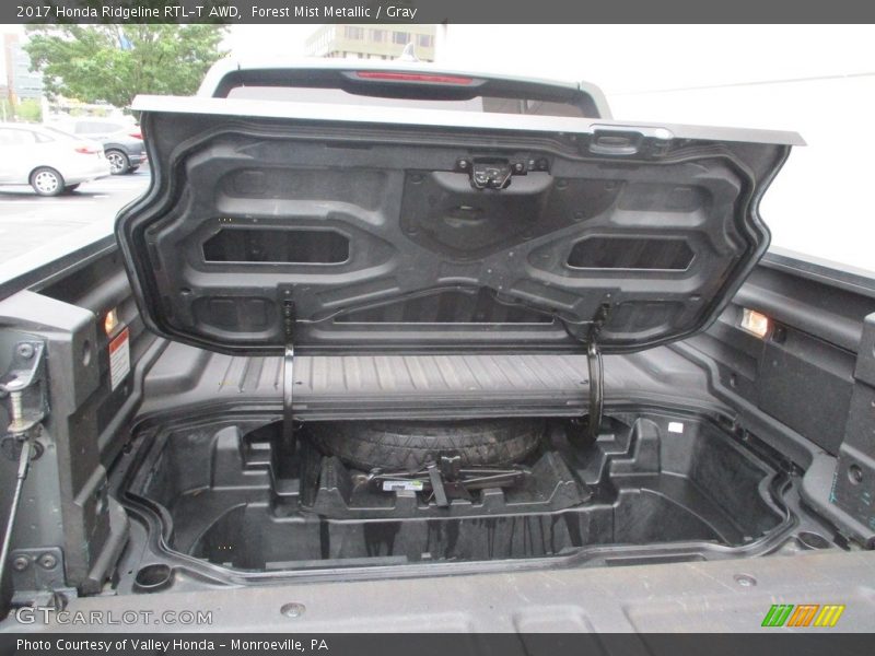 Forest Mist Metallic / Gray 2017 Honda Ridgeline RTL-T AWD