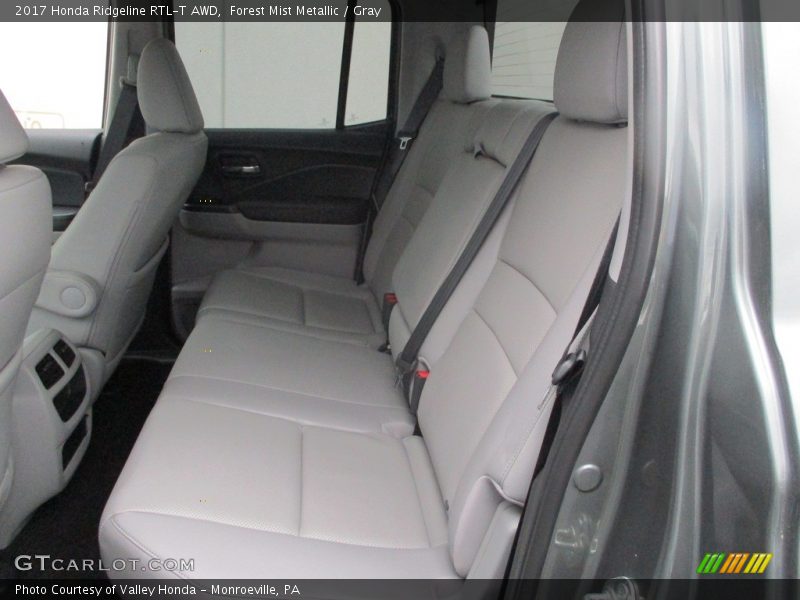 Forest Mist Metallic / Gray 2017 Honda Ridgeline RTL-T AWD