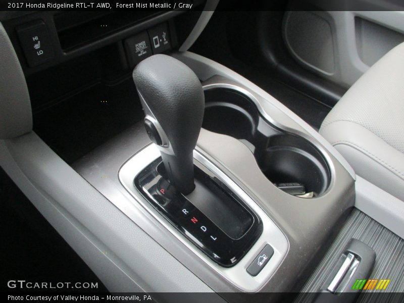 Forest Mist Metallic / Gray 2017 Honda Ridgeline RTL-T AWD