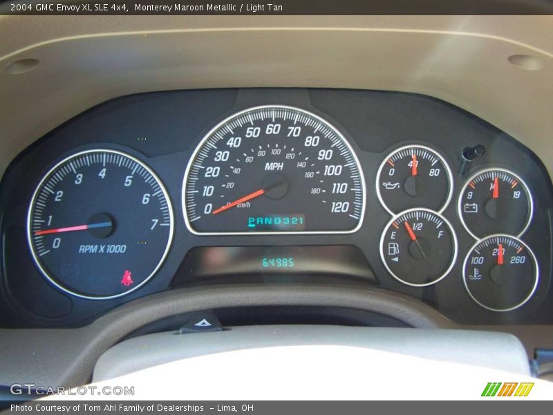 Monterey Maroon Metallic / Light Tan 2004 GMC Envoy XL SLE 4x4