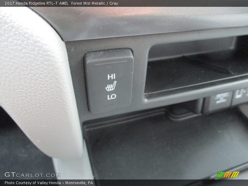 Forest Mist Metallic / Gray 2017 Honda Ridgeline RTL-T AWD