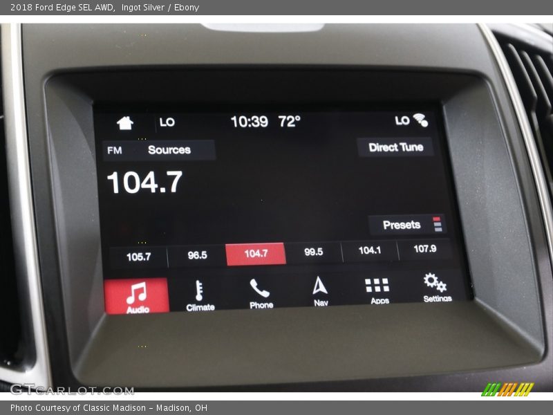 Ingot Silver / Ebony 2018 Ford Edge SEL AWD