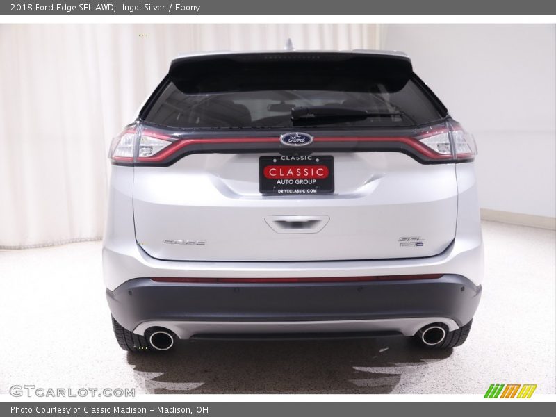 Ingot Silver / Ebony 2018 Ford Edge SEL AWD