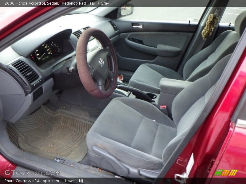 Redondo Red Pearl / Gray 2006 Honda Accord SE Sedan