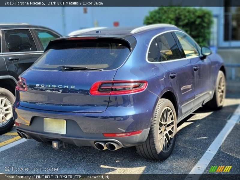 Dark Blue Metallic / Luxor Beige 2015 Porsche Macan S