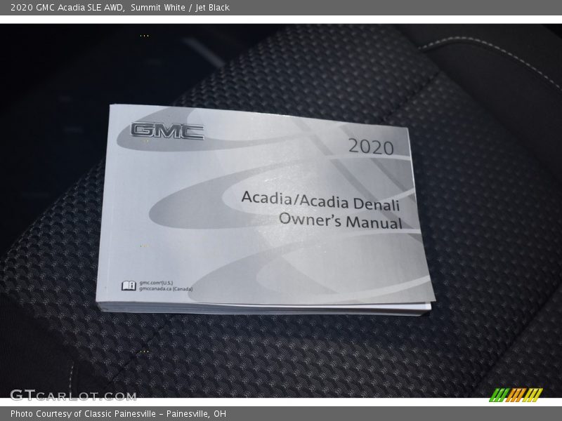 Summit White / Jet Black 2020 GMC Acadia SLE AWD