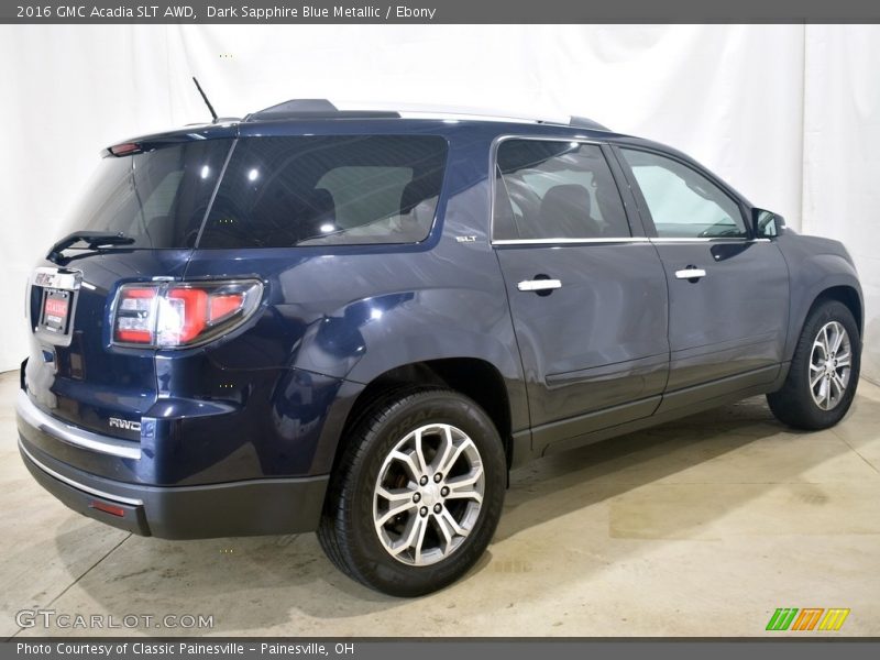 Dark Sapphire Blue Metallic / Ebony 2016 GMC Acadia SLT AWD