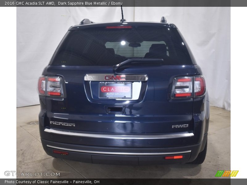 Dark Sapphire Blue Metallic / Ebony 2016 GMC Acadia SLT AWD