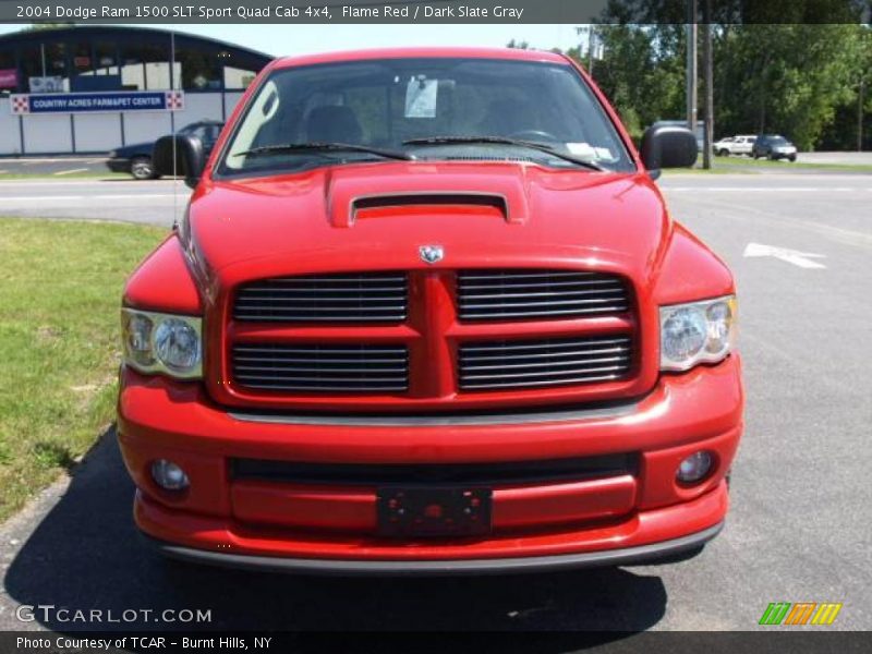 Flame Red / Dark Slate Gray 2004 Dodge Ram 1500 SLT Sport Quad Cab 4x4