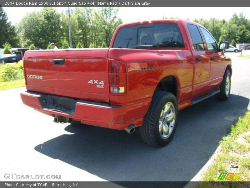 Flame Red / Dark Slate Gray 2004 Dodge Ram 1500 SLT Sport Quad Cab 4x4